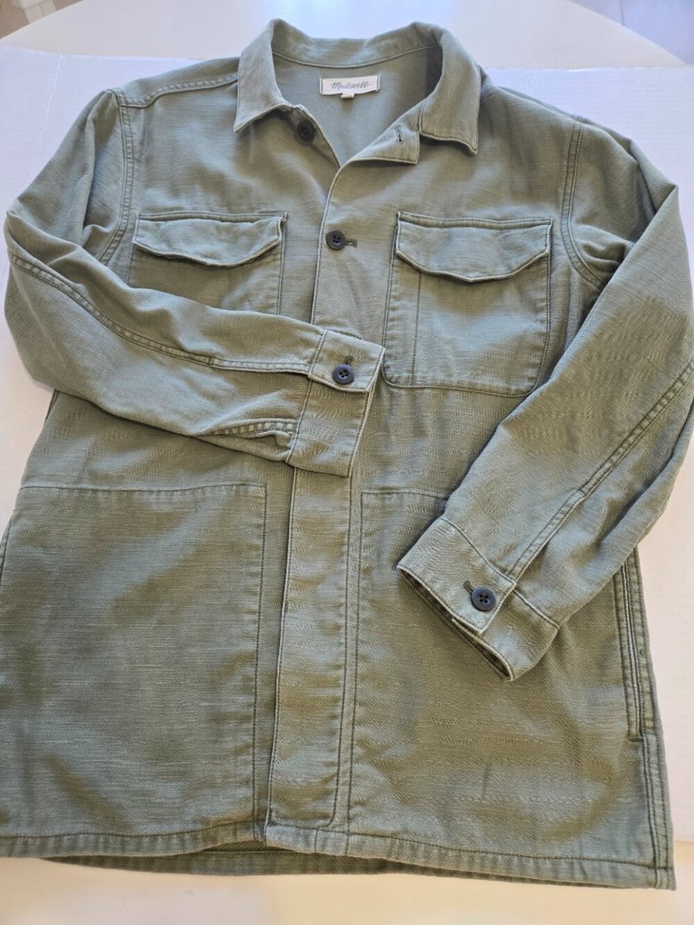 Madewell Olive Green Utility Jacket Shacket size XS
